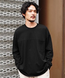 切り替えポケット付き長袖ロンTカットソー