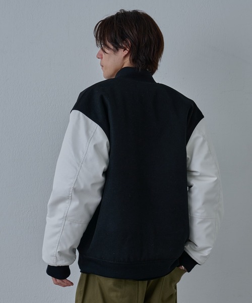 COLONY 2139（コロニートゥーワンスリーナイン）の「ジャージメルトンスタジャン（スタジャン・メンズ・ブラック系その他/ブラック/グレー・LARGE/MEDIUM）」の10枚目の写真