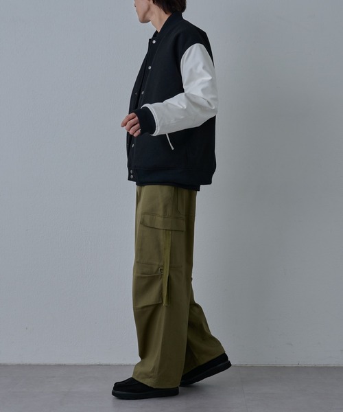 COLONY 2139（コロニートゥーワンスリーナイン）の「ジャージメルトンスタジャン（スタジャン・メンズ・ブラック系その他/ブラック/グレー・LARGE/MEDIUM）」の21枚目の写真