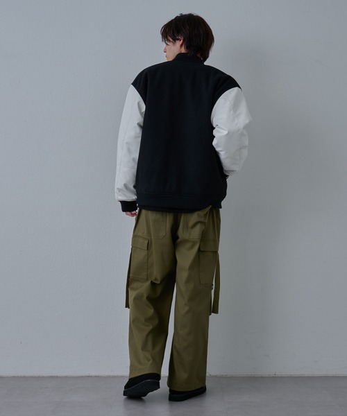 COLONY 2139（コロニートゥーワンスリーナイン）の「ジャージメルトンスタジャン（スタジャン・メンズ・ブラック系その他/ブラック/グレー・LARGE/MEDIUM）」の22枚目の写真