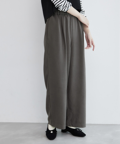 ROPE' PICNIC(ロペピクニック)の「【一部店舗限定】3サイズ展開/イージーワイドパンツ(その他パンツ・レディース・ブラック/ダークブラウン・36/38/40)」の11枚目の写真