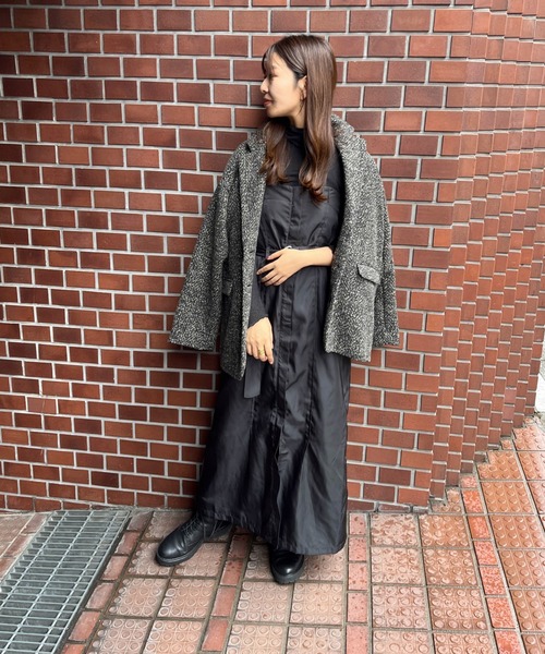 セール】合繊ツイルベアワンピース《手洗い可能》（ワンピース