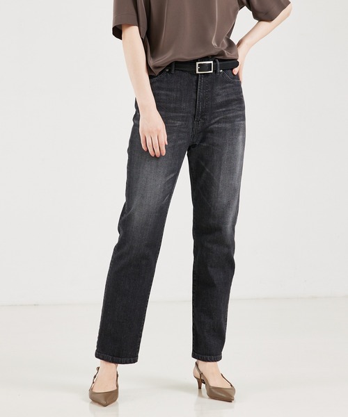 qualite（カリテ）の「【e×qualite】ストレートストレッチパンツ/秋服/冬服/美脚パンツ（その他パンツ・レディース・ブラック/インディゴブルー・34/36/38）」の12枚目の写真