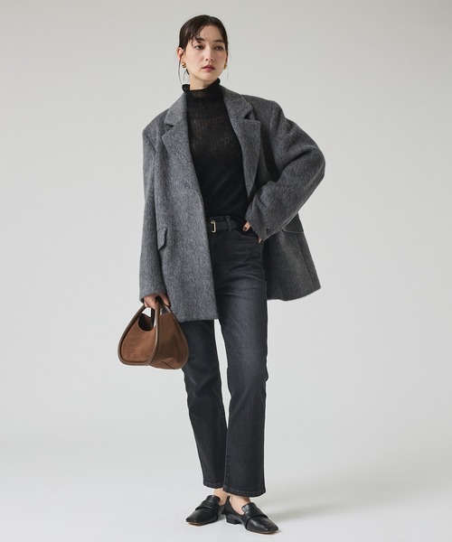 qualite（カリテ）の「【e×qualite】ストレートストレッチパンツ/秋服/冬服/美脚パンツ（その他パンツ・レディース・ブラック/インディゴブルー・34/36/38）」の17枚目の写真