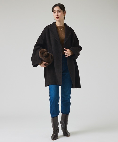 qualite（カリテ）の「【e×qualite】ストレートストレッチパンツ/秋服/冬服/美脚パンツ（その他パンツ・レディース・ブラック/インディゴブルー・34/36/38）」の14枚目の写真