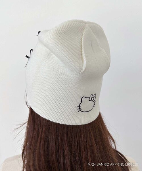 MAJESTIC LEGON(マジェスティックレゴン)の「ハローキティ プチリボンニットCAP(キャップ・レディース・アイボリー/グレー・FREE)」の11枚目の写真