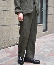 Noen（ノエン）の「シンチバックツイードスラックス【セットアップ対応】（スラックス）」