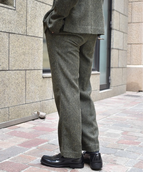 シンチバックツイードスラックス【セットアップ対応】（スラックス