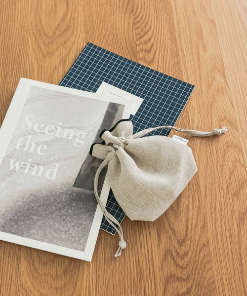 DOORS LIVING PRODUCTS コットンリネンライン巾着SS（ポーチ）｜URBAN