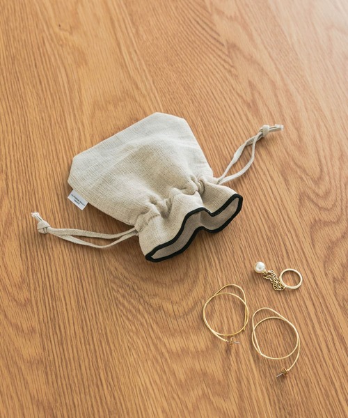 DOORS LIVING PRODUCTS コットンリネンライン巾着SS（ポーチ）｜URBAN