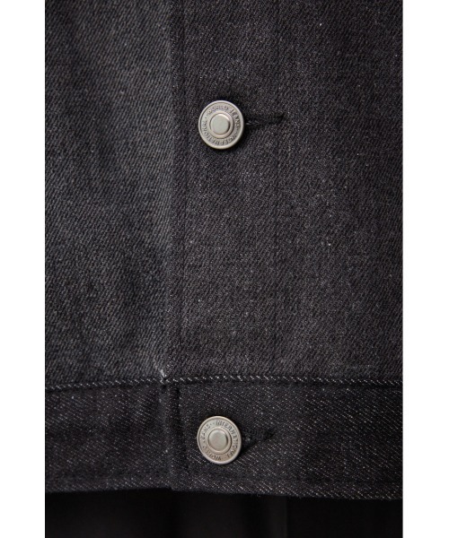 AZUL by moussy（アズールバイマウジー）の「パネルスウィッチングGジャン（デニムジャケット・メンズ・ブラック/ブルー・FREE）」の15枚目の写真