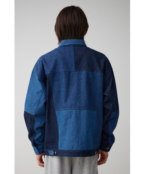 AZUL by moussy（アズールバイマウジー）の「パネルスウィッチングGジャン（デニムジャケット・メンズ・ブラック/ブルー・FREE）」の22枚目の写真