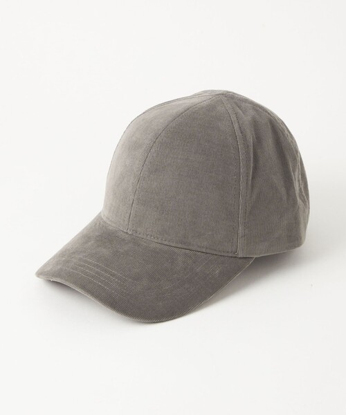 green label relaxing(グリーンレーベルリラクシング)の「コーデュロイ バイザーキャップ(キャップ・レディース・オフホワイト/ベージュ/モカ/グレー/ブラック/ネイビー・FREE)」の3枚目の写真