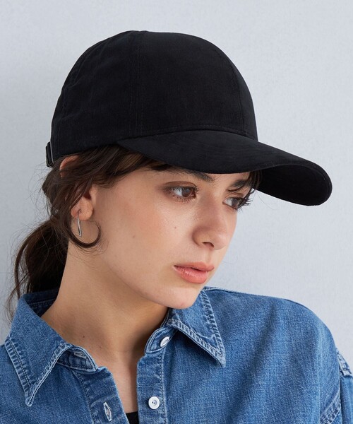 green label relaxing(グリーンレーベルリラクシング)の「コーデュロイ バイザーキャップ(キャップ・レディース・オフホワイト/ベージュ/モカ/グレー/ブラック/ネイビー・FREE)」の9枚目の写真