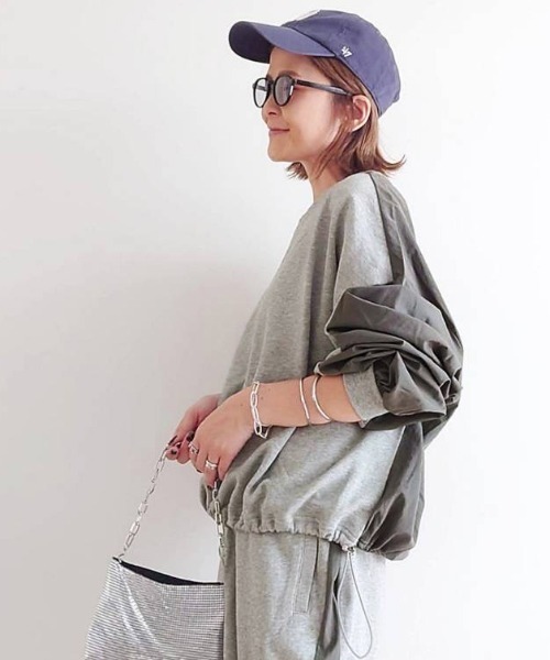 notch.（ノッチ）の「【 notch. by yui 】異素材切り替えスウェット（スウェット・レディース・オフホワイト/グレー/ブラック/ネイビー・M）」の15枚目の写真