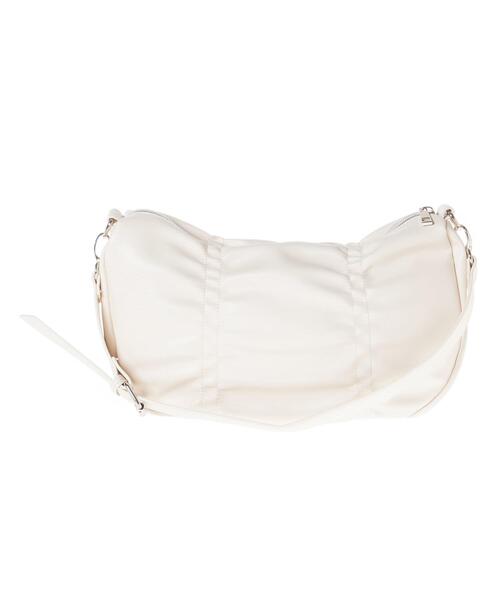 INGNI（イング）の「リボンギャザーショルダーバッグ／Ａ（ショルダーバッグ・レディース・アイボリー/ブラック・-）」の5枚目の写真