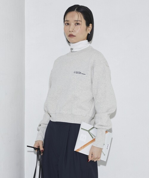 Firsthand（ファーストハンド）の「MA Firsthand/マ ファーストハンド LOGO CREW SWEAT / ロゴクルースウェット（スウェット・レディース・オフホワイト/レッド/ネイビー/ブラック・ﾌﾘ-）」の10枚目の写真