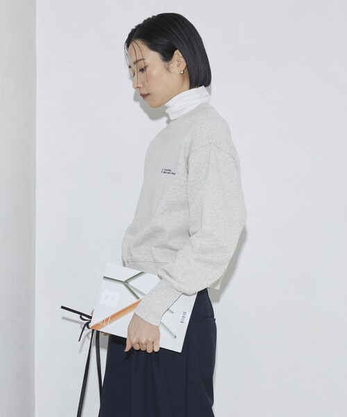 Firsthand（ファーストハンド）の「MA Firsthand/マ ファーストハンド LOGO CREW SWEAT / ロゴクルースウェット（スウェット・レディース・オフホワイト/レッド/ネイビー/ブラック・ﾌﾘ-）」の11枚目の写真