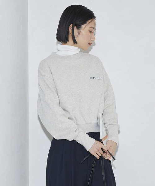 Firsthand（ファーストハンド）の「MA Firsthand/マ ファーストハンド LOGO CREW SWEAT / ロゴクルースウェット（スウェット・レディース・オフホワイト/レッド/ネイビー/ブラック・ﾌﾘ-）」の14枚目の写真