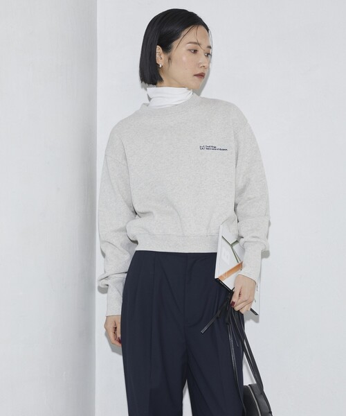 Firsthand（ファーストハンド）の「MA Firsthand/マ ファーストハンド LOGO CREW SWEAT / ロゴクルースウェット（スウェット・レディース・オフホワイト/レッド/ネイビー/ブラック・ﾌﾘ-）」の15枚目の写真