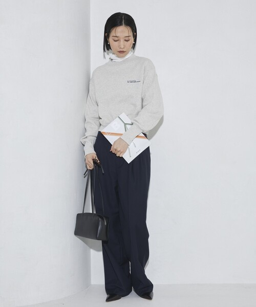 Firsthand（ファーストハンド）の「MA Firsthand/マ ファーストハンド LOGO CREW SWEAT / ロゴクルースウェット（スウェット・レディース・オフホワイト/レッド/ネイビー/ブラック・ﾌﾘ-）」の18枚目の写真