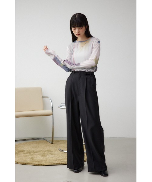 AZUL by moussy(アズールバイマウジー)の「アソートパターンシアートップス(Tシャツ/カットソー・レディース・アイボリー/ブラック/マルチ/ダークグリーン・FREE)」の9枚目の写真