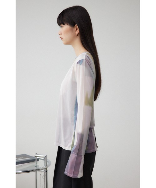 AZUL by moussy(アズールバイマウジー)の「アソートパターンシアートップス(Tシャツ/カットソー・レディース・アイボリー/ブラック/マルチ/ダークグリーン・FREE)」の11枚目の写真