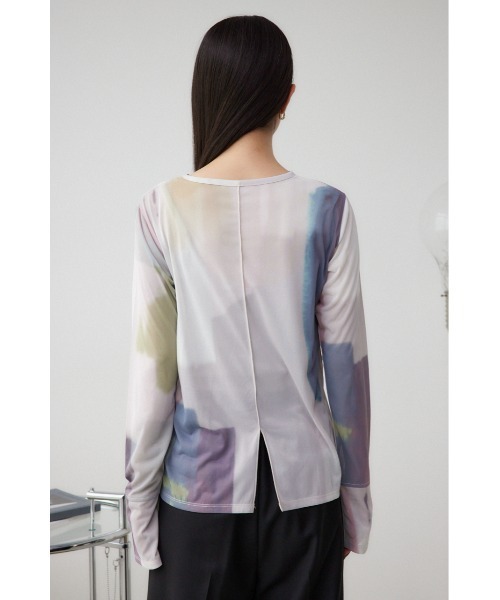 AZUL by moussy(アズールバイマウジー)の「アソートパターンシアートップス(Tシャツ/カットソー・レディース・アイボリー/ブラック/マルチ/ダークグリーン・FREE)」の12枚目の写真