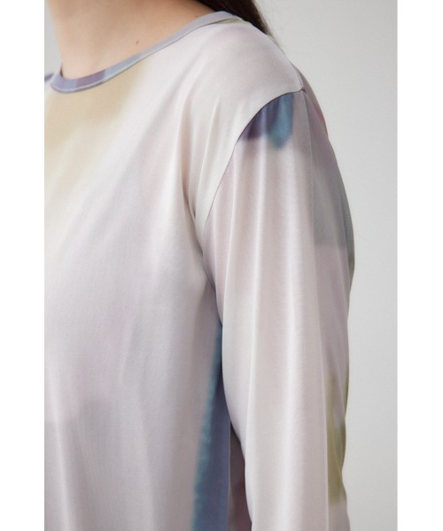 AZUL by moussy(アズールバイマウジー)の「アソートパターンシアートップス(Tシャツ/カットソー・レディース・アイボリー/ブラック/マルチ/ダークグリーン・FREE)」の14枚目の写真