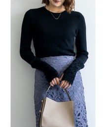 M.deux | ●ラメシャギーアームウォーマーニット●(ニット/セーター)