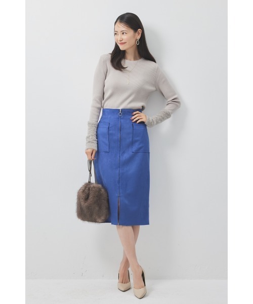 M.deux（エムドゥ）の「●ラメシャギーアームウォーマーニット●（ニット/セーター・レディース・ブラック/グレイッシュベージュ・MEDIUM）」の6枚目の写真