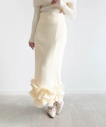 RANDA | 3Dフリルストレートスカート(スカート)