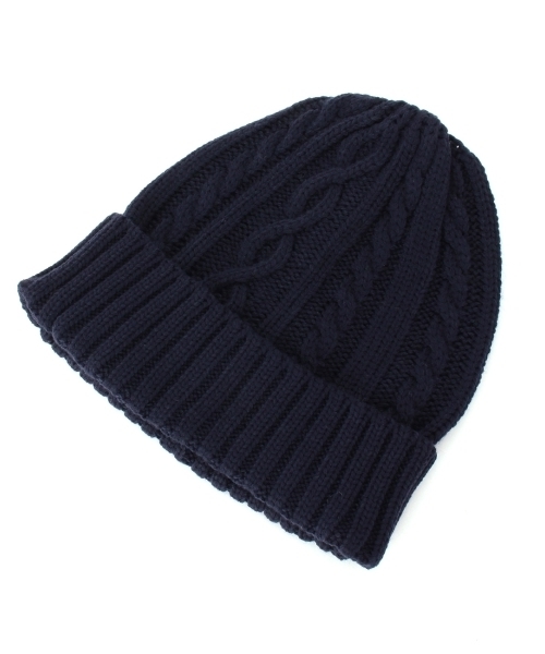 SHOO・LA・RUE（シューラルー）の「ケーブルニットワッチ（ニットキャップ/ビーニー・レディース・ダークグレー/ブルー/ホワイト/グリーン/レッド/ブラック・00）」の5枚目の写真