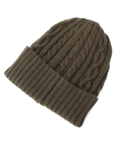 SHOO・LA・RUE（シューラルー）の「ケーブルニットワッチ（ニットキャップ/ビーニー・レディース・ダークグレー/ブルー/ホワイト/グリーン/レッド/ブラック・00）」の4枚目の写真