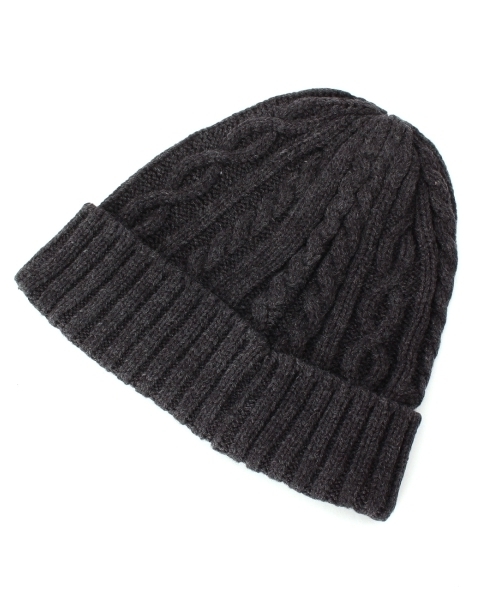 SHOO・LA・RUE（シューラルー）の「ケーブルニットワッチ（ニットキャップ/ビーニー・レディース・ダークグレー/ブルー/ホワイト/グリーン/レッド/ブラック・00）」の3枚目の写真