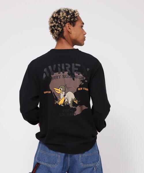 【セール】《WEB&DEPOT限定》LONGSLEEVE T-SHIRT 'SQUADRON' / 長袖Tシャツ 'スクワドロン' / AVIREX / アヴィレックス（Tシャツ/カットソー）｜AVIREX（アヴィレックス）