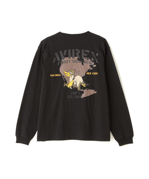 【セール】《WEB&DEPOT限定》LONGSLEEVE T-SHIRT 'SQUADRON' / 長袖Tシャツ 'スクワドロン' / AVIREX / アヴィレックス（Tシャツ/カットソー）｜AVIREX（アヴィレックス）