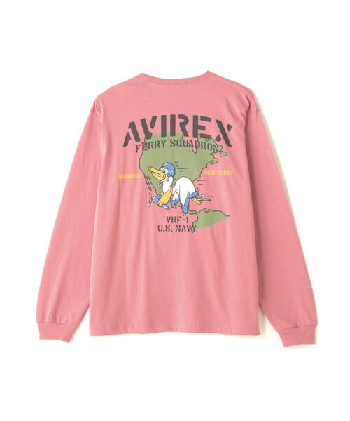 【セール】《WEB&DEPOT限定》LONGSLEEVE T-SHIRT 'SQUADRON' / 長袖Tシャツ 'スクワドロン' / AVIREX / アヴィレックス（Tシャツ/カットソー）｜AVIREX（アヴィレックス）