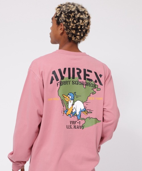 【セール】《WEB&DEPOT限定》LONGSLEEVE T-SHIRT 'SQUADRON' / 長袖Tシャツ 'スクワドロン' / AVIREX / アヴィレックス（Tシャツ/カットソー）｜AVIREX（アヴィレックス）