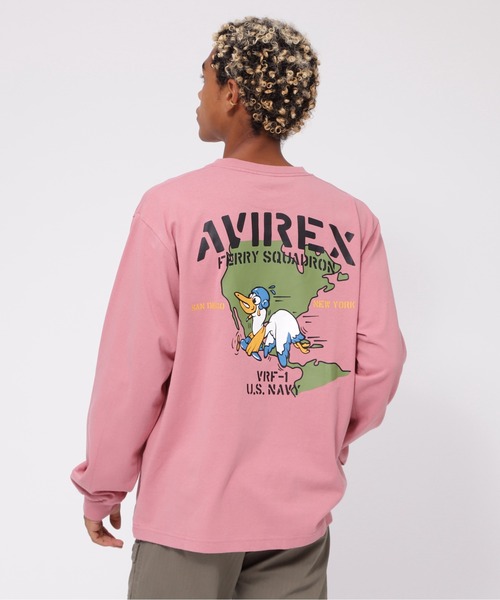 【セール】《WEB&DEPOT限定》LONGSLEEVE T-SHIRT 'SQUADRON' / 長袖Tシャツ 'スクワドロン' / AVIREX / アヴィレックス（Tシャツ/カットソー）｜AVIREX（アヴィレックス）