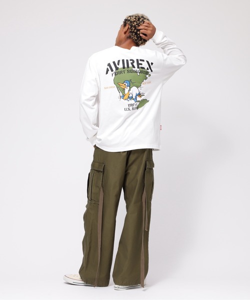 【セール】《WEB&DEPOT限定》LONGSLEEVE T-SHIRT 'SQUADRON' / 長袖Tシャツ 'スクワドロン' / AVIREX / アヴィレックス（Tシャツ/カットソー）｜AVIREX（アヴィレックス）