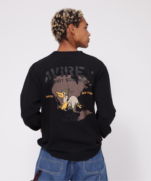 【セール】《WEB&DEPOT限定》LONGSLEEVE T-SHIRT 'SQUADRON' / 長袖Tシャツ 'スクワドロン' / AVIREX / アヴィレックス（Tシャツ/カットソー）｜AVIREX（アヴィレックス）