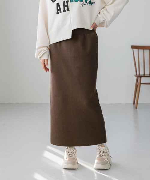 LOWRYS FARM（ローリーズファーム）の「スポンディッシュタイトスカート 116713（スカート・レディース・ブラック系その他/レッド/ブラック系その他2/ブラック/アイボリー/チャコールグレー/ブラウン・FREE）」の6枚目の写真