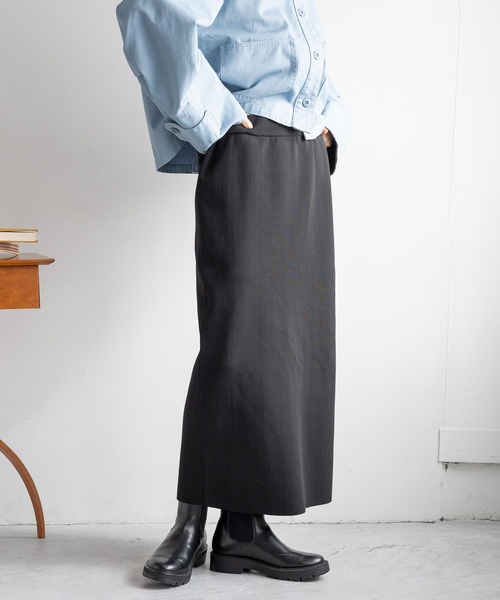 LOWRYS FARM（ローリーズファーム）の「スポンディッシュタイトスカート 116713（スカート・レディース・ブラック系その他/レッド/ブラック系その他2/ブラック/アイボリー/チャコールグレー/ブラウン・FREE）」の2枚目の写真