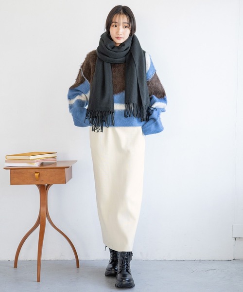 LOWRYS FARM（ローリーズファーム）の「スポンディッシュタイトスカート 116713（スカート・レディース・ブラック系その他/レッド/ブラック系その他2/ブラック/アイボリー/チャコールグレー/ブラウン・FREE）」の13枚目の写真