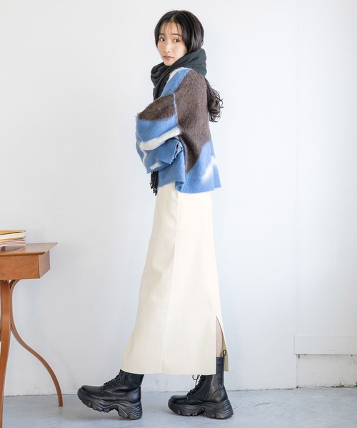 LOWRYS FARM（ローリーズファーム）の「スポンディッシュタイトスカート 116713（スカート・レディース・ブラック系その他/レッド/ブラック系その他2/ブラック/アイボリー/チャコールグレー/ブラウン・FREE）」の14枚目の写真