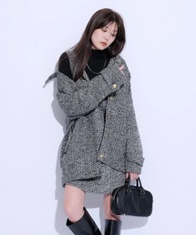 【美品】Mystrada ツイードミドルジャケット Mystrada（マイストラーダ）の「ツィードミドルジャケット（その他