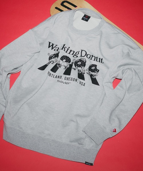 museum of daily スウェット front11201コラボ　Lサイズ 11201 × Museum of Daily PRINTED SWEATSHIRT✒️🤍 夫婦で毎年