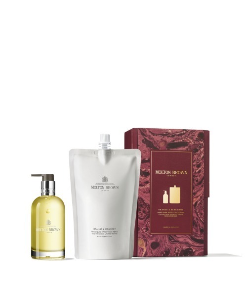 オレンジ＆ベルガモット ハンドケア レフィル コレクション 200ml×1, 400ml×1（ハンドソープ）｜MOLTON BROWN（モルトンブラウン）