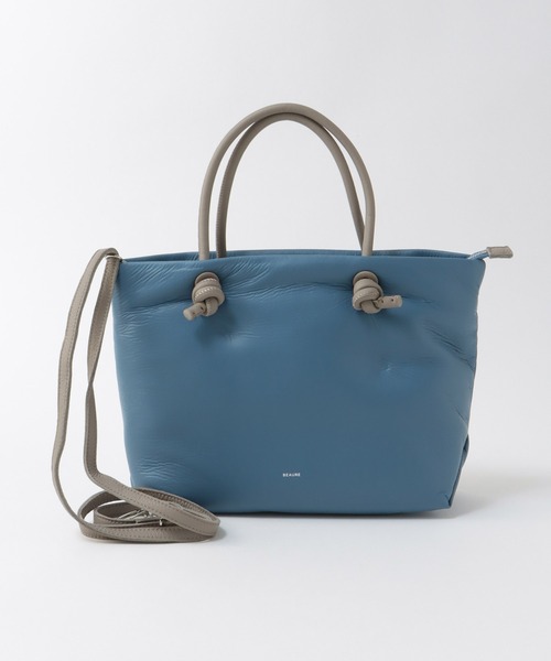 Jines(ジネス)の「ソフトボディ 2WAYショルダーBAG【BEAURE】(トートバッグ・レディース・アッシュブラウン/ブルー・フリー)」の2枚目の写真